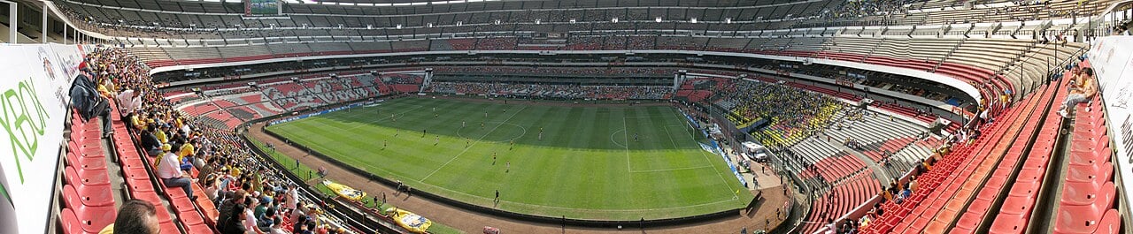 Panoramic view of the Estadio Azteca, Mexico City